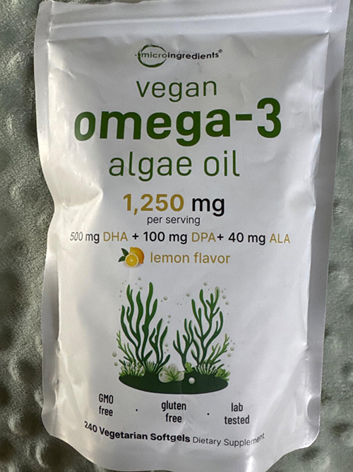 Micro Ingredients Vegan Omega 3 Algae Oil Softgels